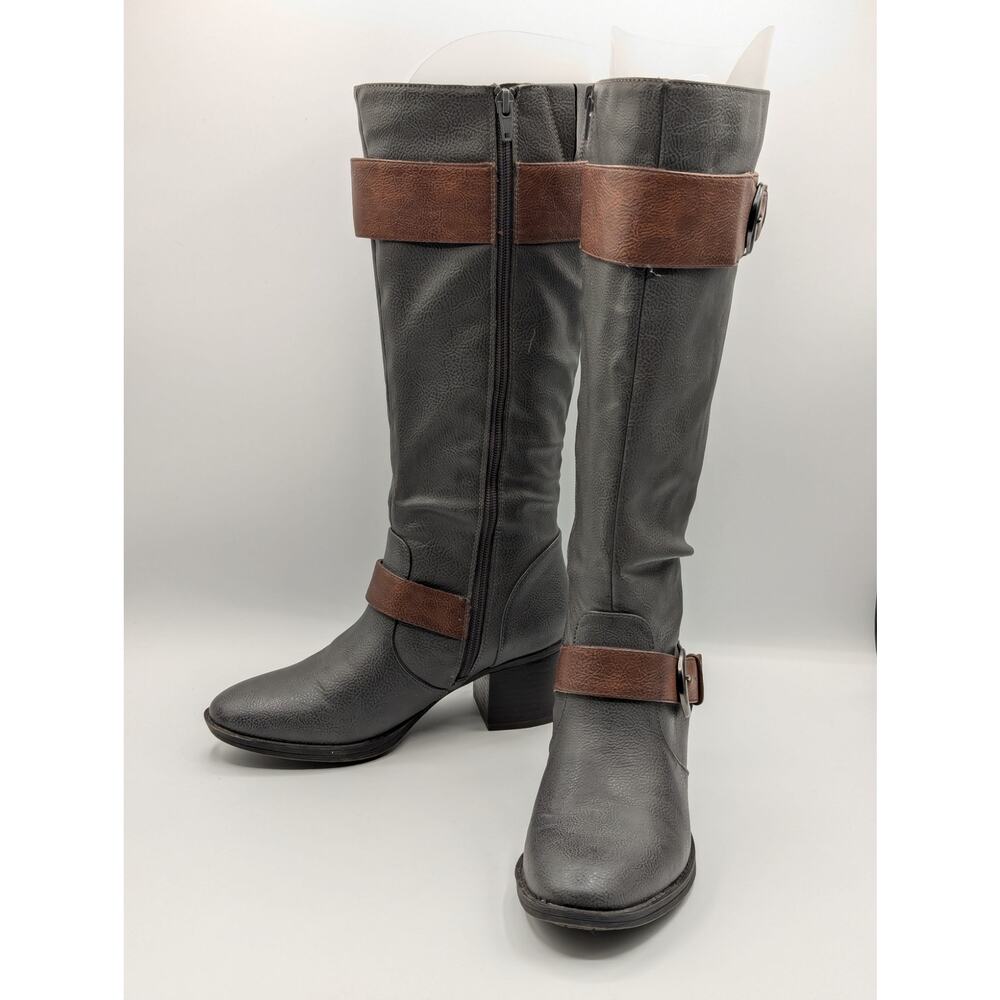 Natural Soul Riding Boot 6M Naturalizer Zahara Faux Leather Vegan